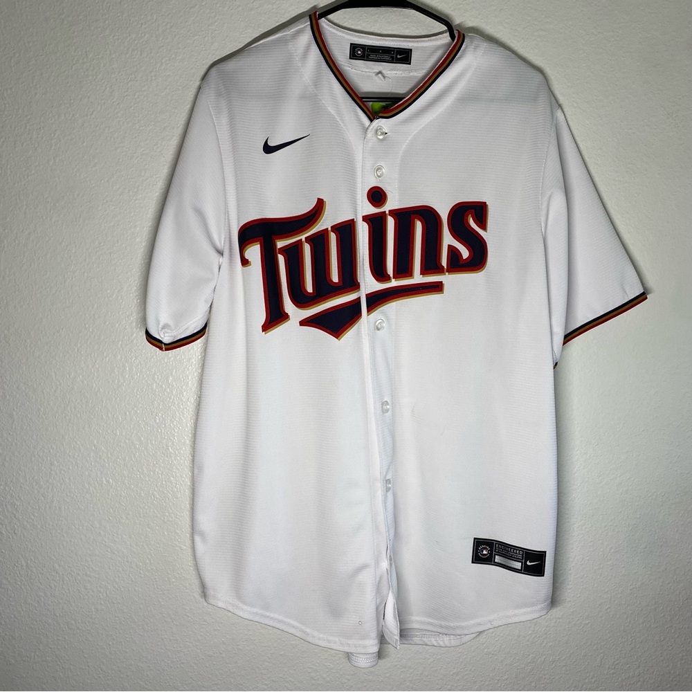 Nike Minnesota Twins Blank White Jersey Sz Large